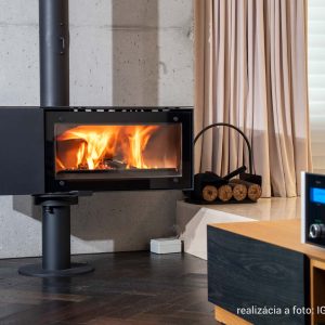 Dizajnový krb čierny- piecka - Ignis Krby