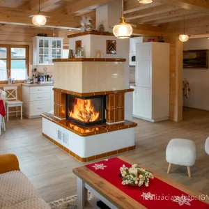 Kachľový rohový krb 2025 - Ignis Krby