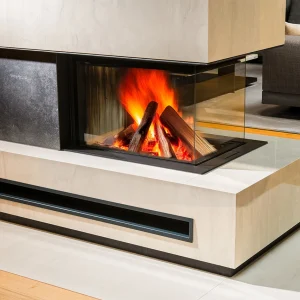 Trojstranný krb 2025 detail - Ignis Krby